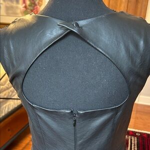 Elegant Black Sleeveless Dress Cut- Out Back